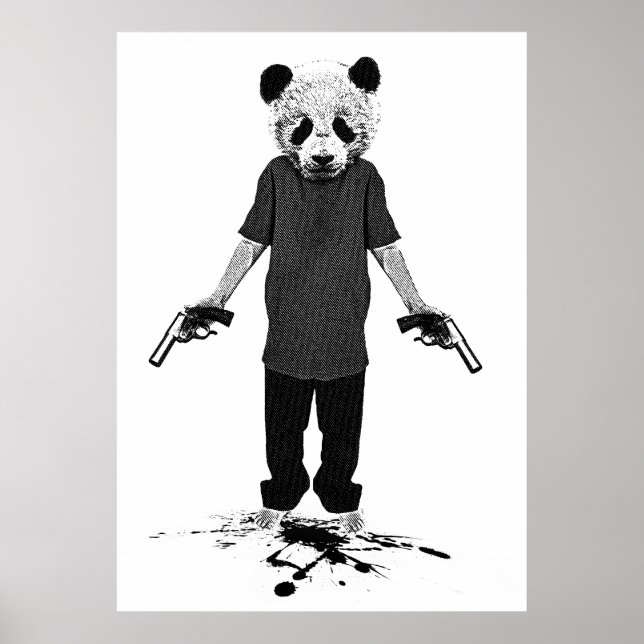 Pôster Panda Assassino (Frente)