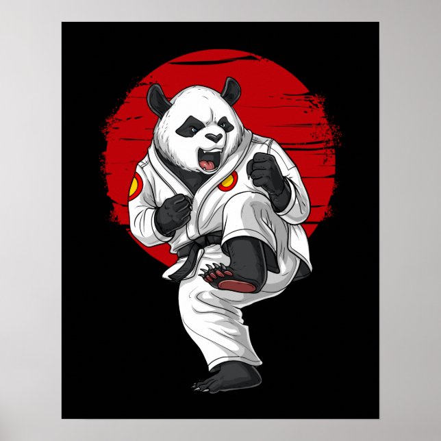 Poster Panda Bear Karate (Frente)