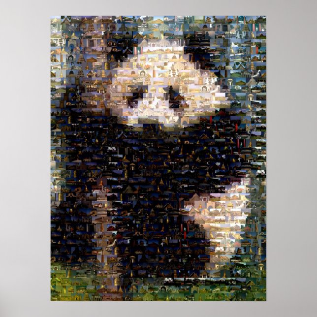 Pôster Panda Bear Montage (Frente)