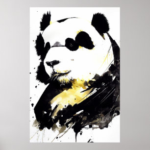 Poster Panda Bear Wild Nature Free Spirit Art Painting