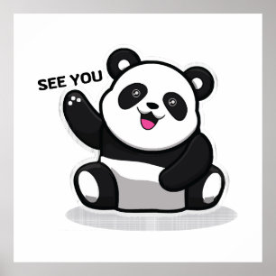 Poster panda bonitinho