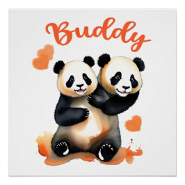 Pôster Panda Buddy