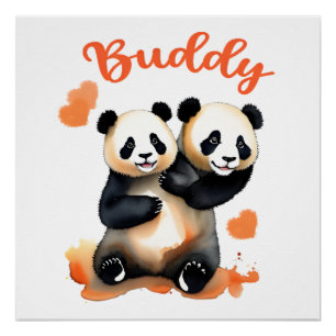 Pôster Panda Buddy