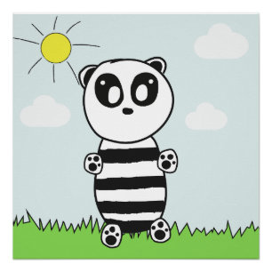 Pôster Panda Crianças