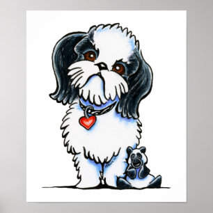 Pôster Panda de Shih Tzu