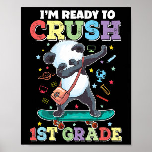 Poster Panda de skate fazendo Dab esmagando Ck da 1ª séri