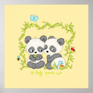 Poster Panda do bebê
