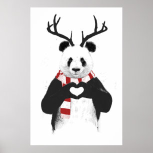 Poster Panda do Xmas