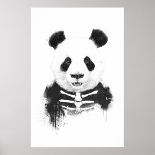 Pôster Panda do zombi