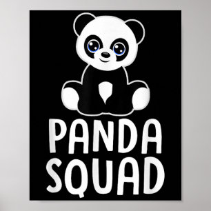 Poster Panda Esquadrão Engraçado Panda Lover Citação Meni