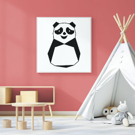 Pôster Panda Geométrica