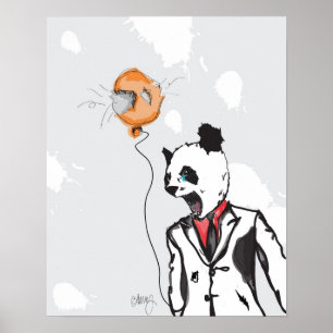 Poster Panda louca 16in x 20in