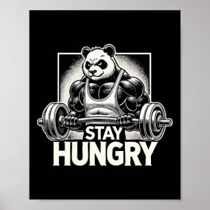 Poster Panda - Malhação de Workout Gym de Criação de Anim