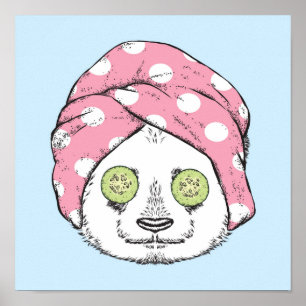 Poster Panda No Spa