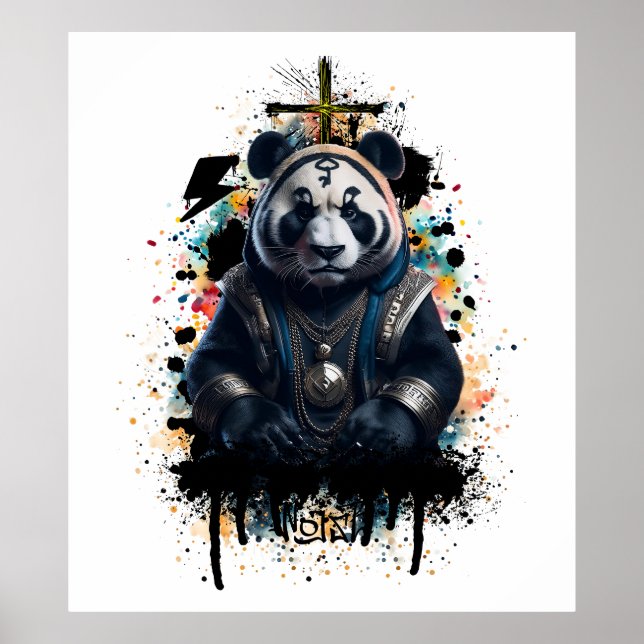 Poster panda,poster,panda poster,cool, (Frente)
