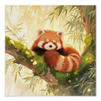 Pôster Panda Vermelho