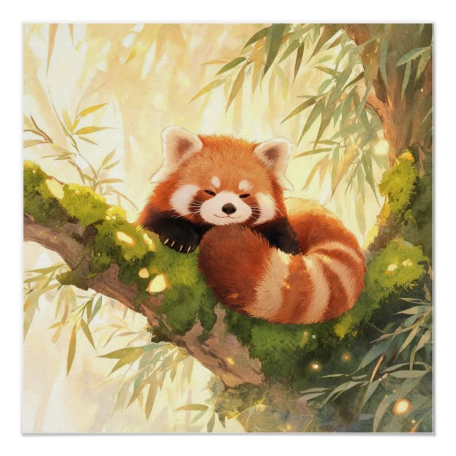 Pôster Panda Vermelho (Frente)