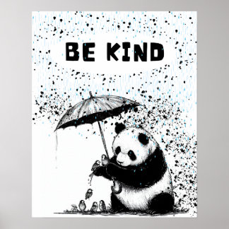 Poster Panda's Haven: Seja gentil com os Amigos de Panda