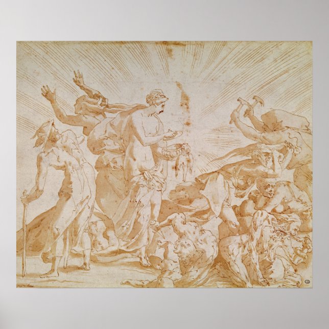 Poster Pandora abrindo a caixa (Frente)