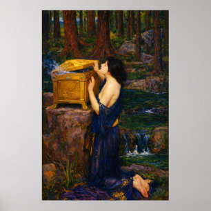 Poster Pandora por John William Waterhouse