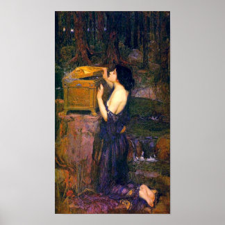 Pôster Pandora por John William Waterhouse