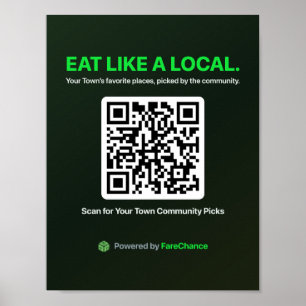 Poster Panfleto de Código QR para Cidades e Câmaras de Co
