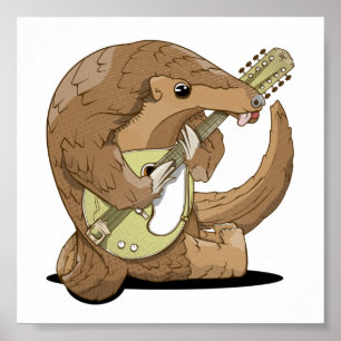 Poster Pangolin Mandolin