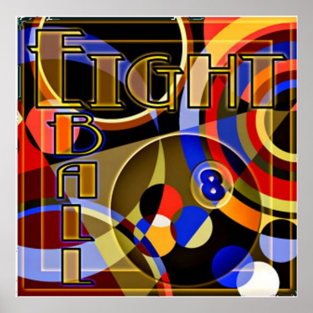 Pôster Pânico Oito Bola (Frente)