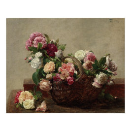 Pôster Panier de Rosas - Henri Fantin-Latour