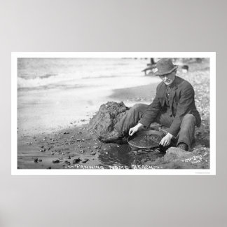 Pôster Panning for Dourado Alaska 1907