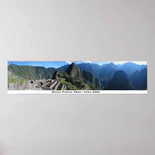 Poster Panorama 2 de Machu Picchu