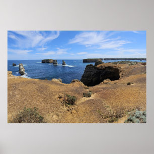 Poster Panorama Costeiro da Baía das Ilhas de Victoria