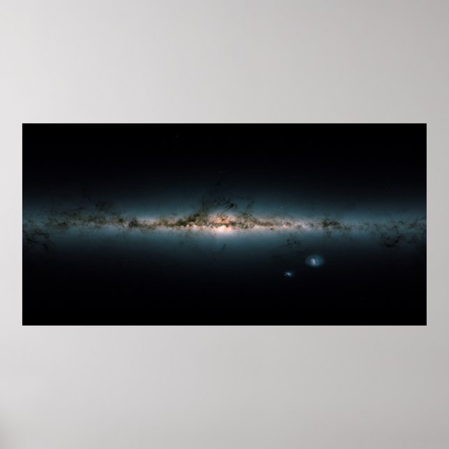 Poster Panorama da Galáxia Milkyway tirada em 2018 (Frente)