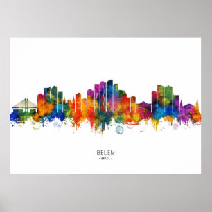 Poster Panorama de Belém Brasil