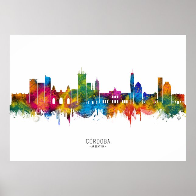 Poster Panorama de Córdoba Argentina (Frente)