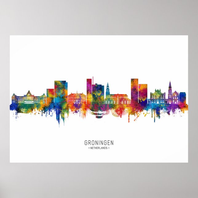 Poster Panorama de Groningen Holanda (Frente)