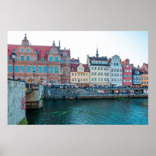 Poster Panorama de medieval decorativa típica