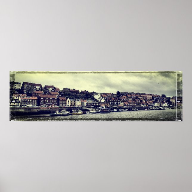 Pôster panorama de Whitby (Frente)