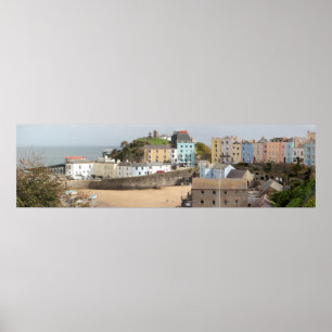 Poster Panorama do Porto de Tenby