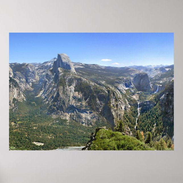Pôster Panorama do Vale do Yosemite - Yosemite (Frente)