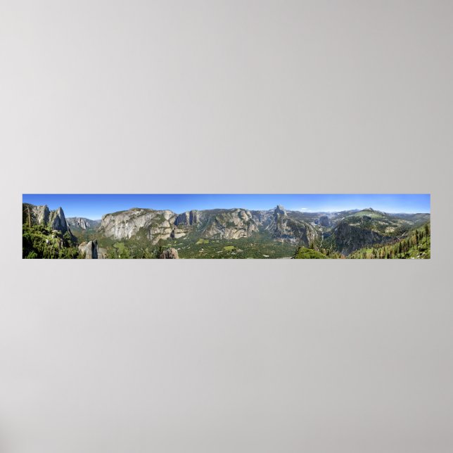 Poster Panorama do Vale do Yosemite - Yosemite (Frente)
