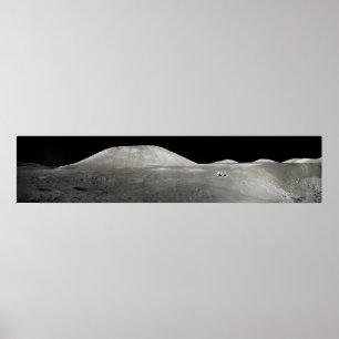 Poster Panorama Snapshot da Apollo 17 Moon Landing Rover
