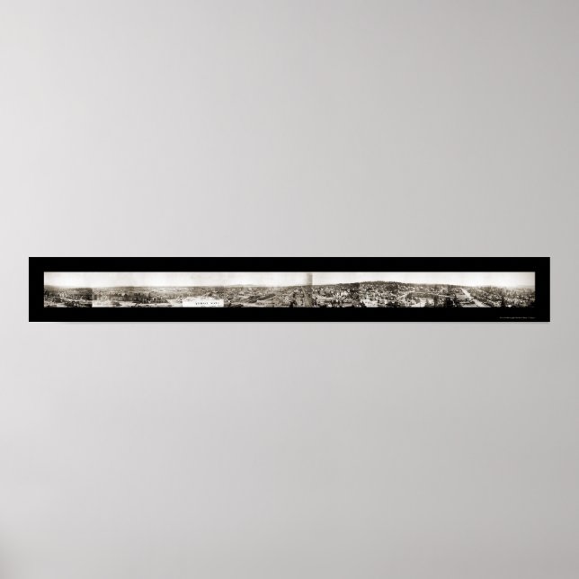 Pôster Panorama Spokane WA Foto 1902 (Frente)