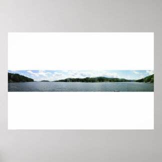 Poster Panorâmica do lago de Candlewood