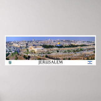 Poster Panorâmica Jerusalém