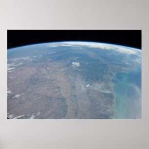 Poster Panorâmica Texas E Golfo Do México