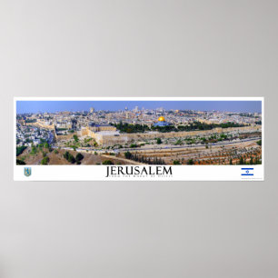 Poster panorâmico de Jerusalem