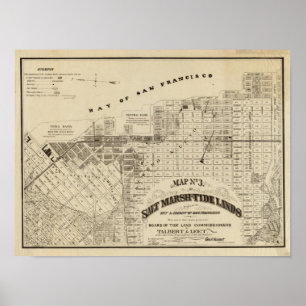 Poster Pântano de sal de San Francisco Bay