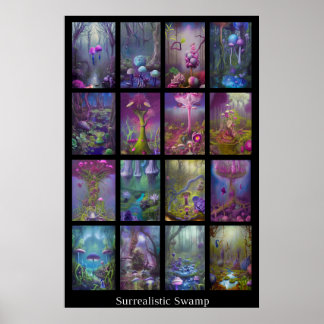 Poster Pântano surrealista