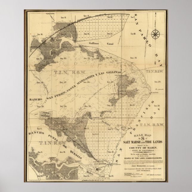 Pôster Pântanos e marés salgados (Frente)